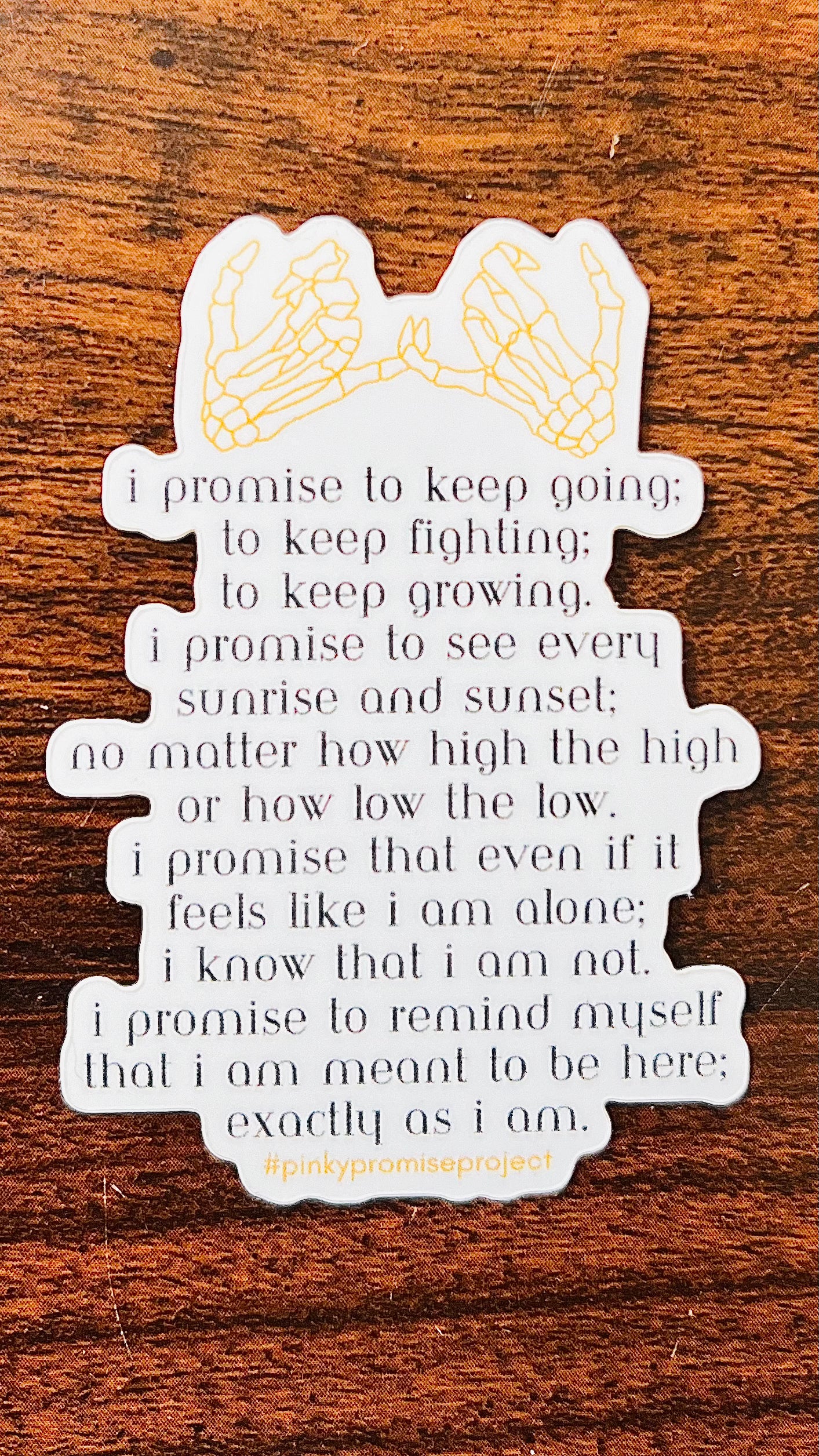 Pinky Promise Pledge Sticker