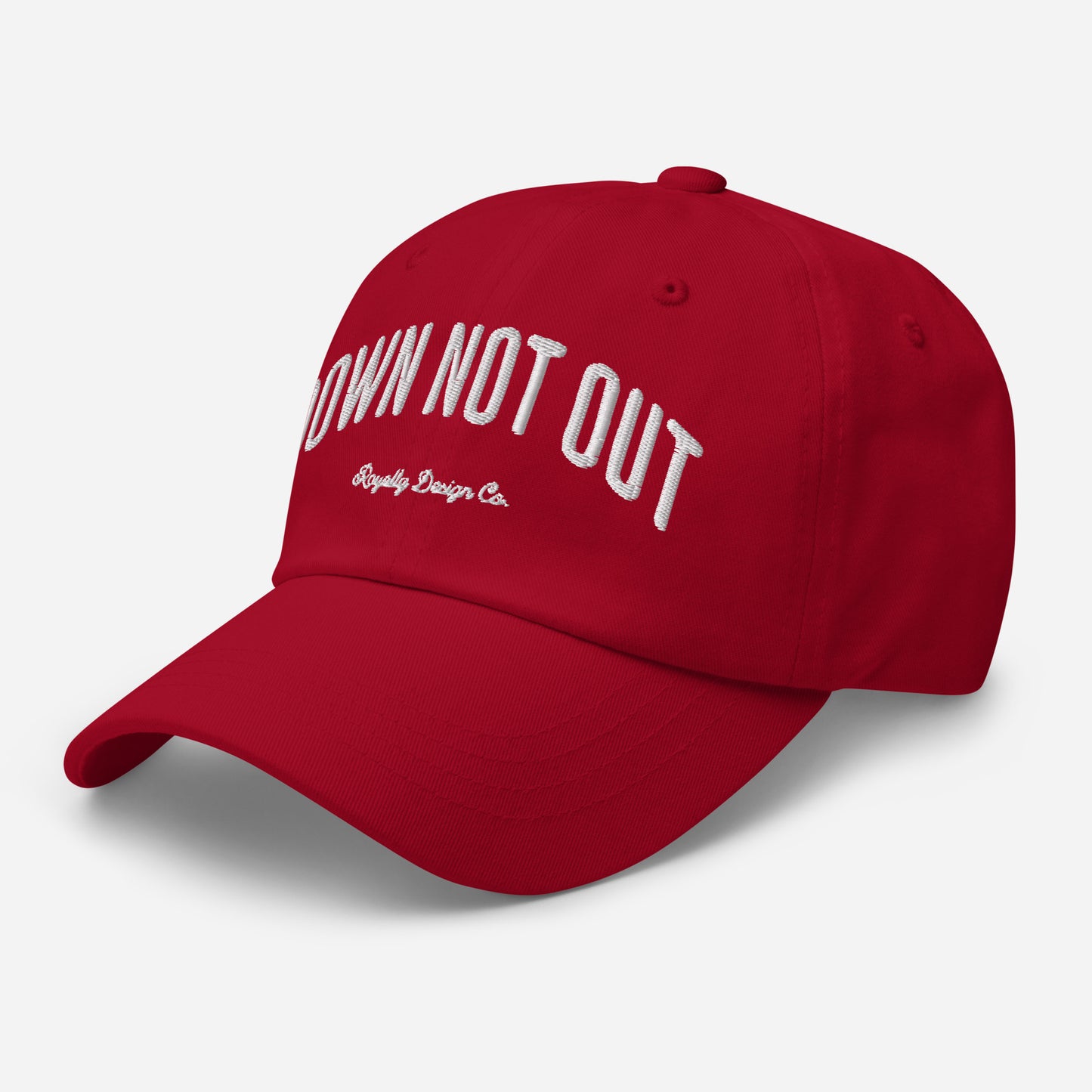 Down Not Out Embroidered Dad Hat