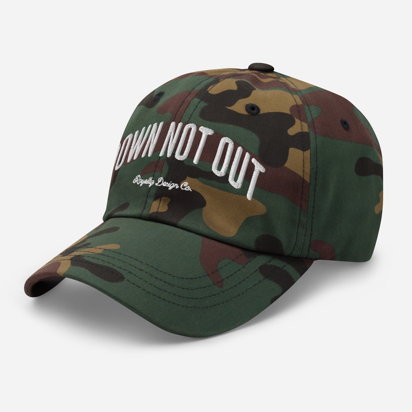 Down Not Out Embroidered Dad Hat