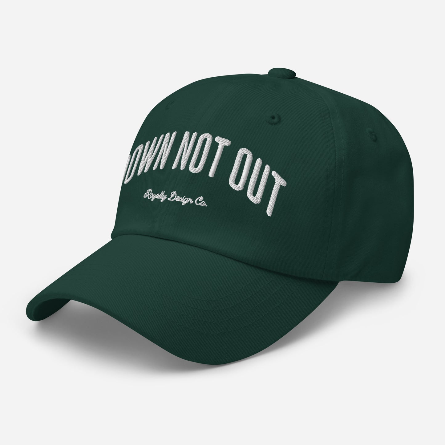 Down Not Out Embroidered Dad Hat