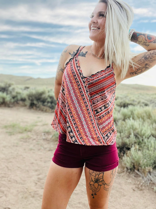 Boho Silky Tank