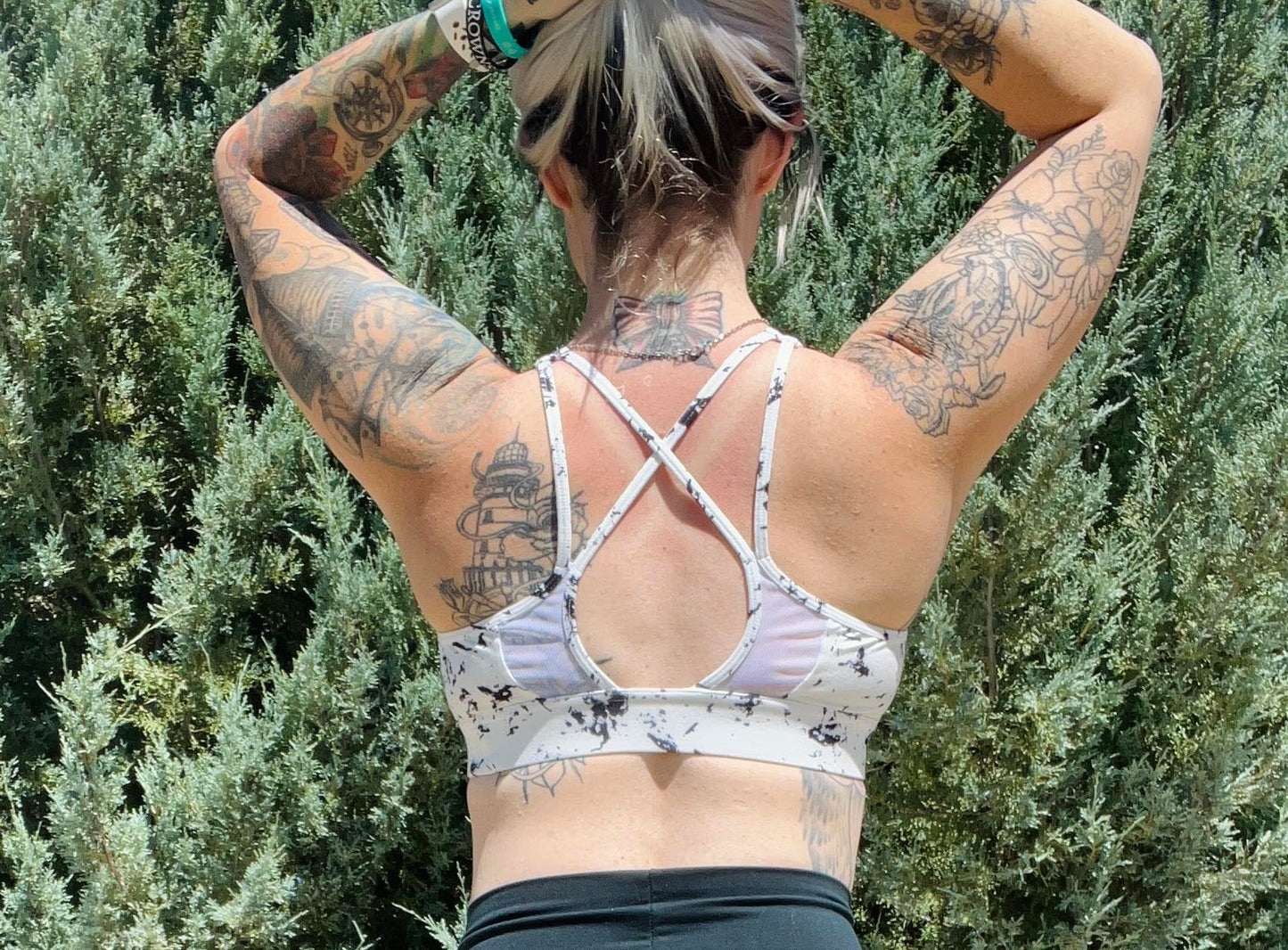 Paint Splatter Sports Bra