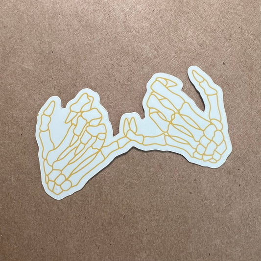 Pinky Promise Project Sticker | Gold