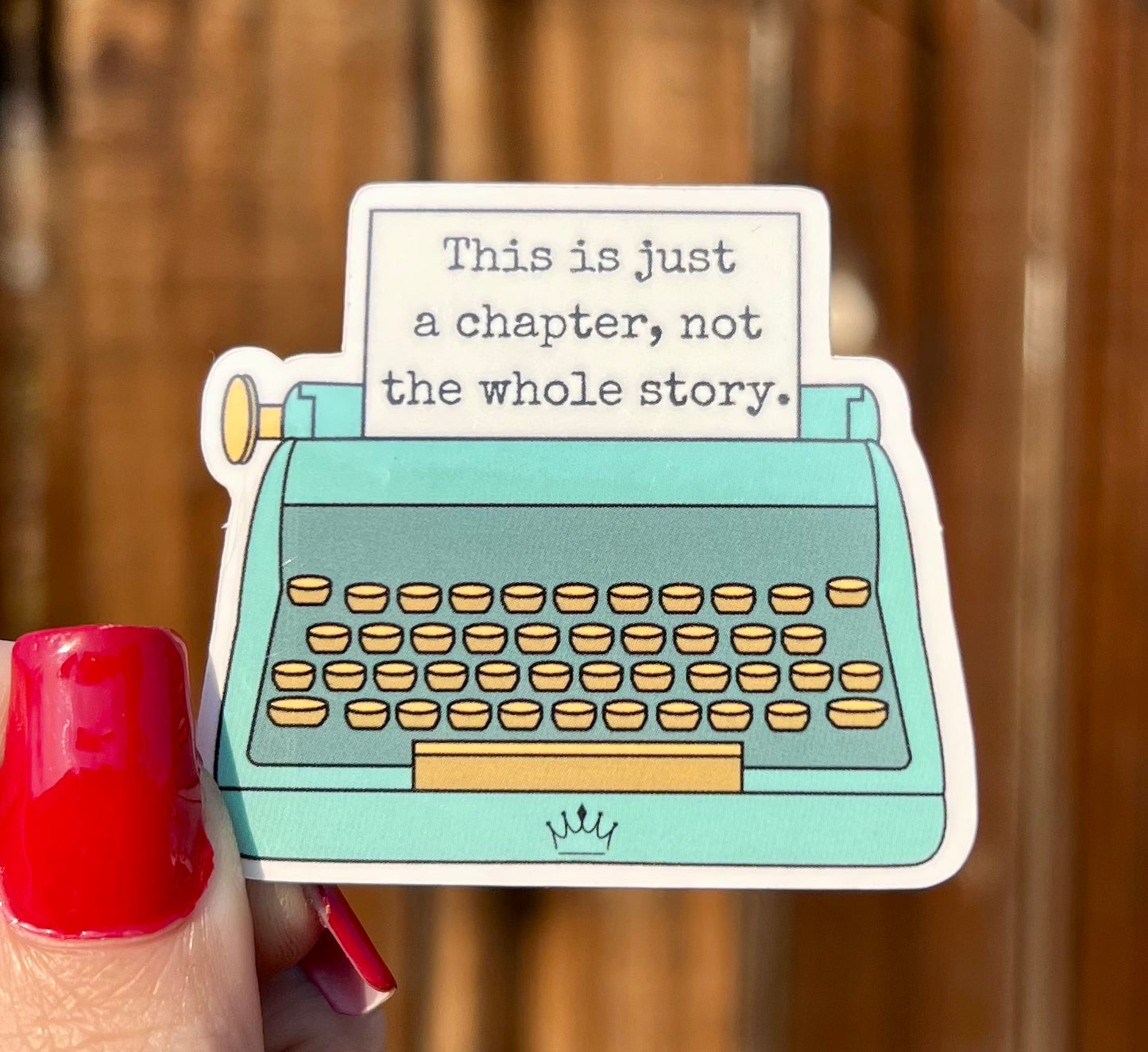 Typewriter Sticker