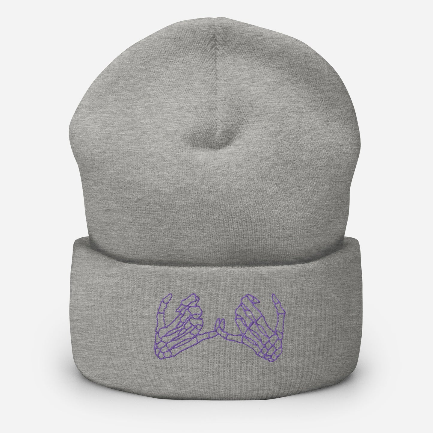 Purple Embroidery P3 Beanie