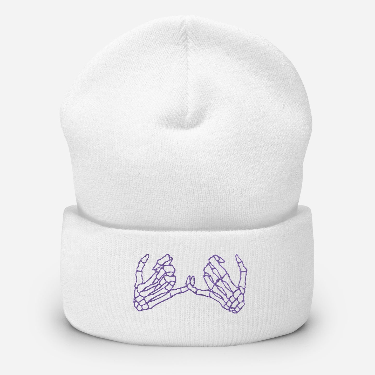 Purple Embroidery P3 Beanie