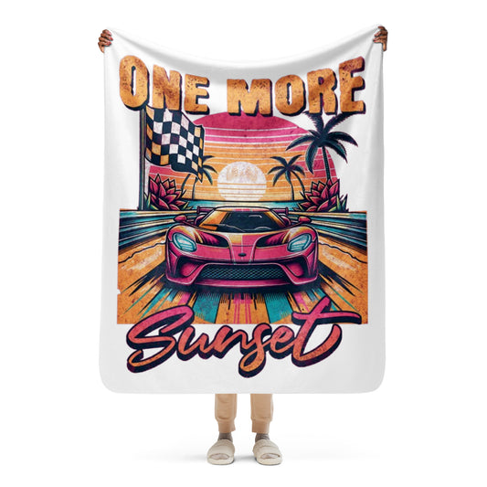 One More Sunset Sherpa Blanket