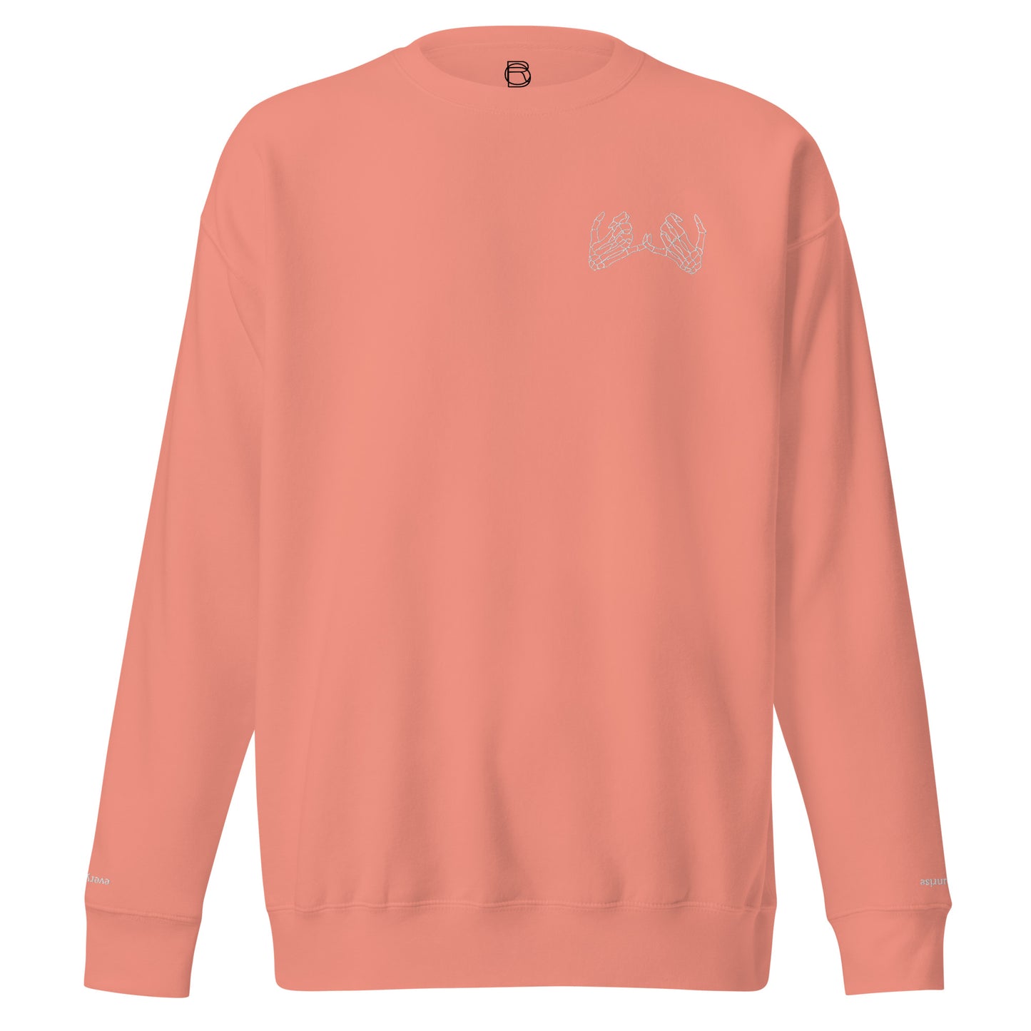 White Embroidered P3 Premium Sweatshirt