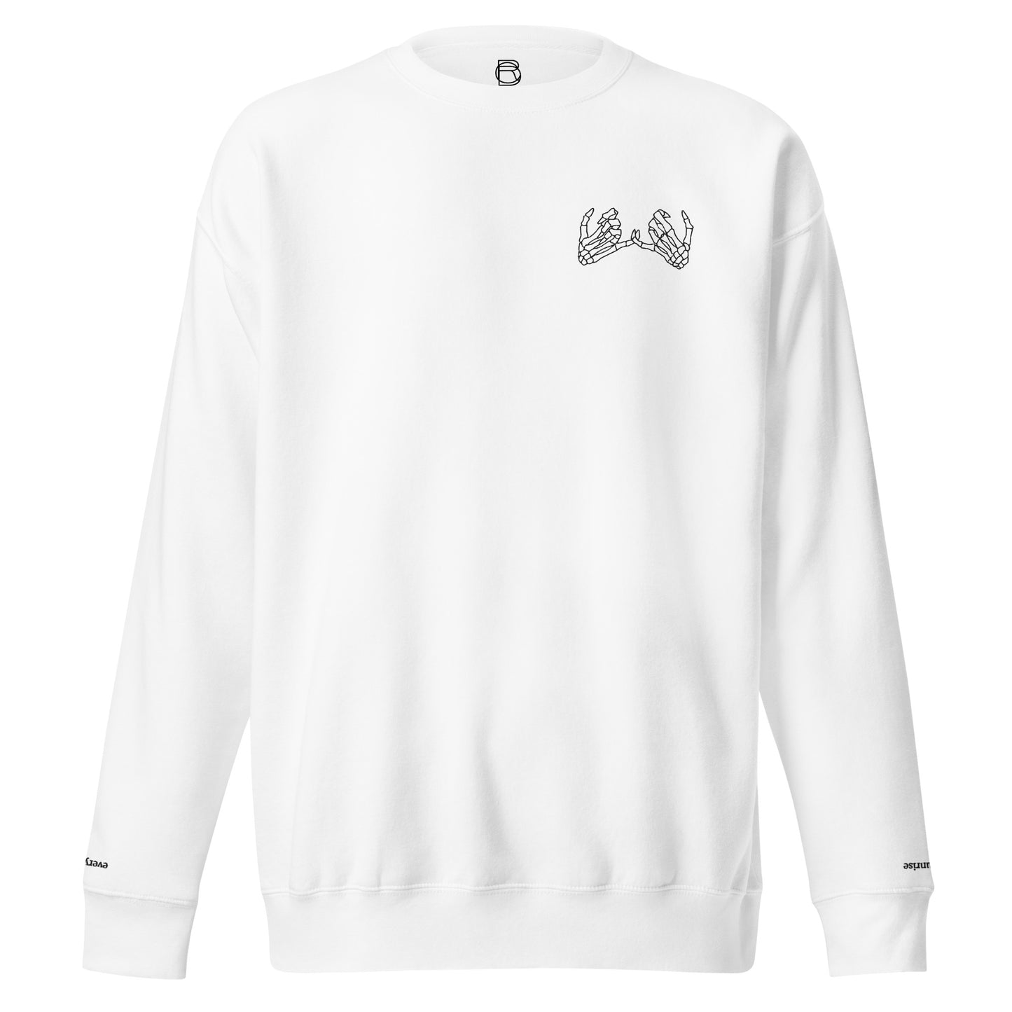 Black Embroidered P3 Premium Sweatshirt