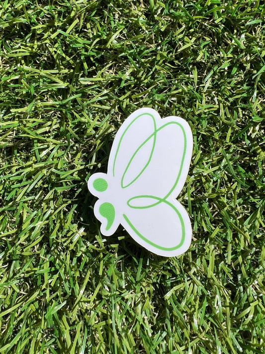 Semi-Colon Butterfly Sticker